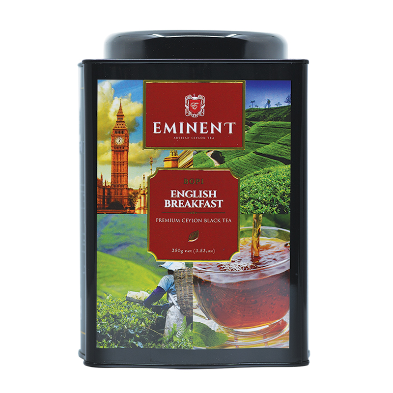 چای امیننت صبحانه انگلیسی قوطی 6 ضلعی 250 گرمی