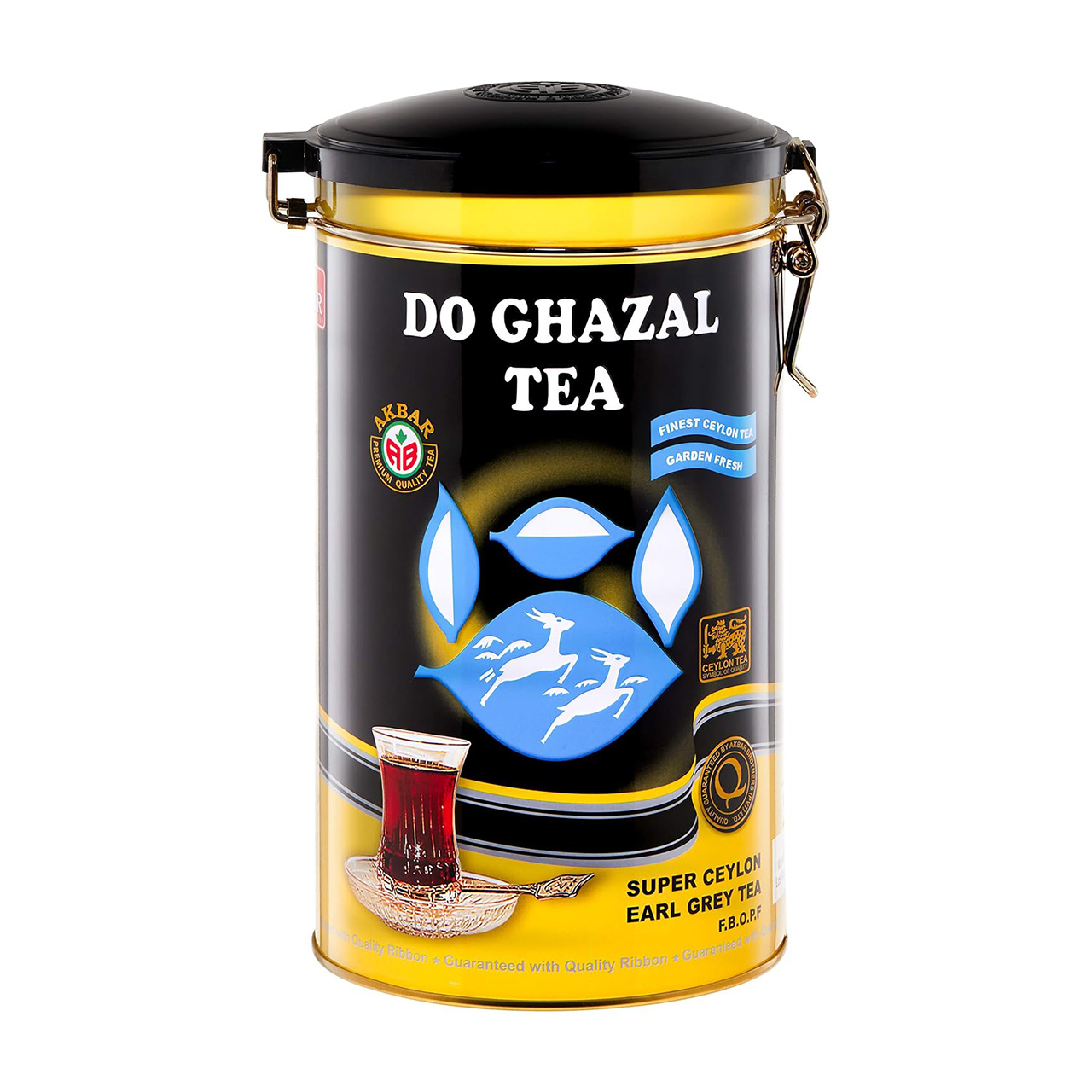چای دو غزال عطری قوطی 400 گرمی سیلان