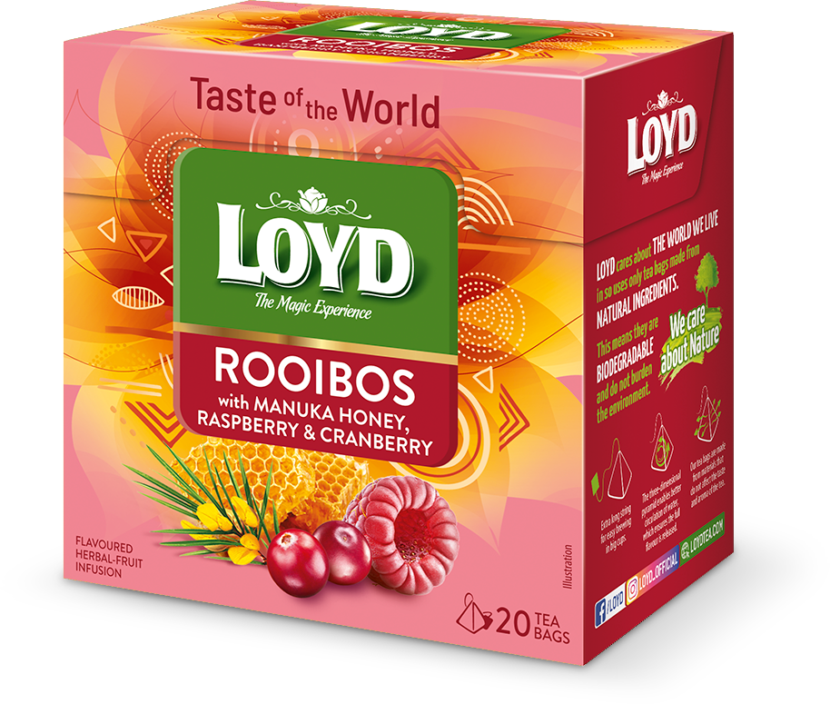 رویبوس با عسل مانوکا و تمشک و کرنبری 20 عددی LOYD