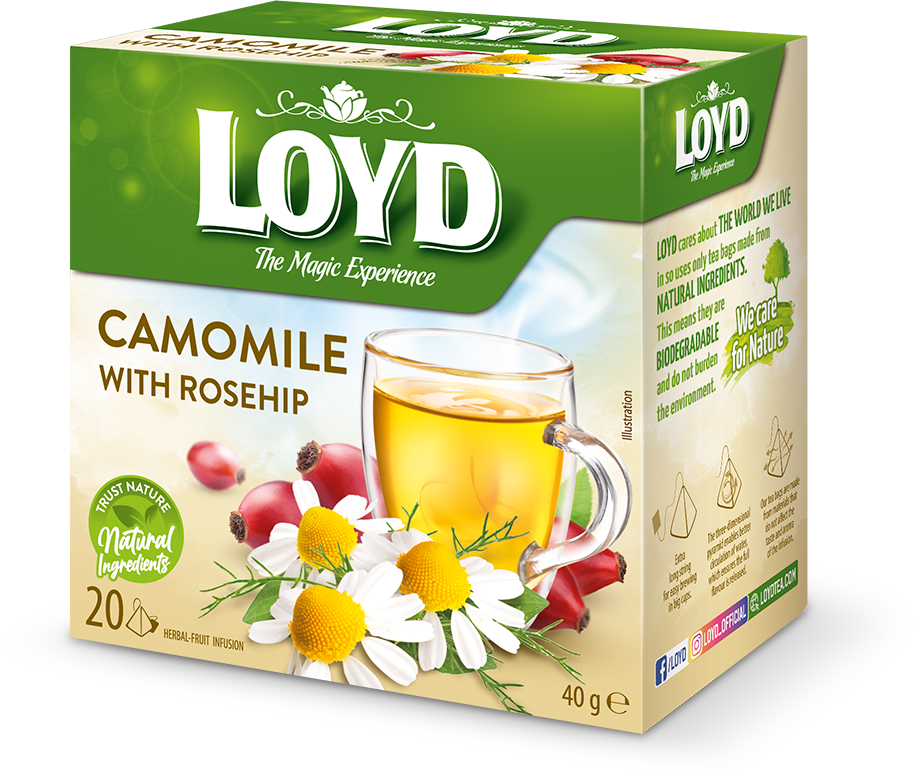 دمنوش بابونه و گل رز 20 عددی LOYD