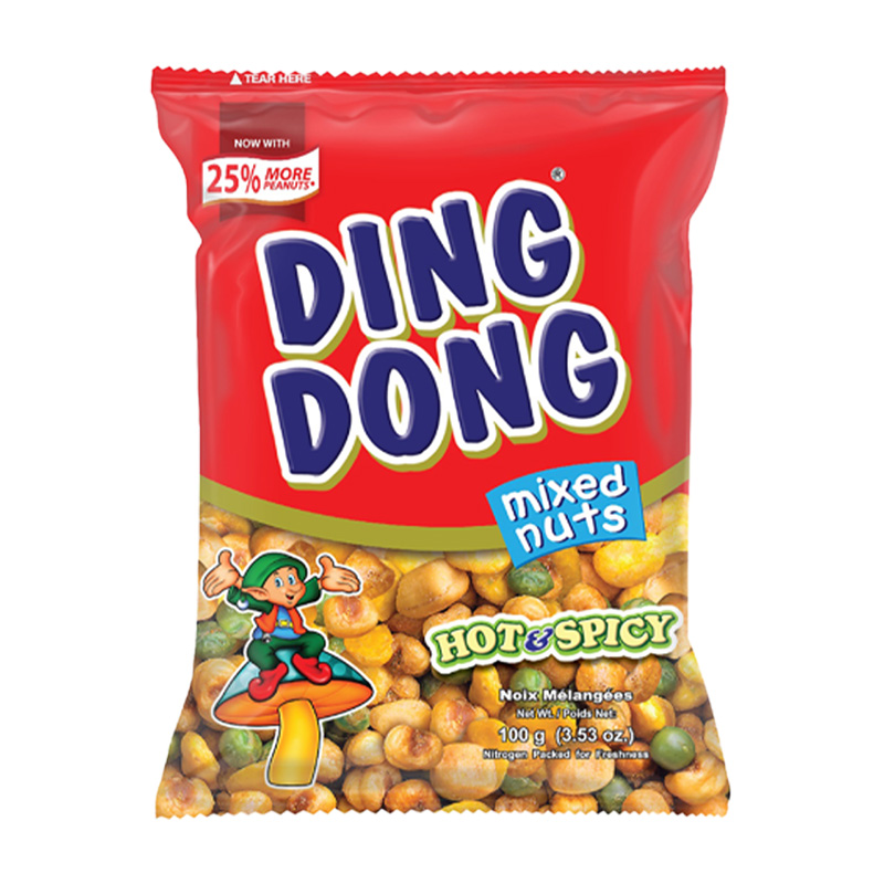 آجیل هندی DING DONG تند و فلفلی 100 گرمی
