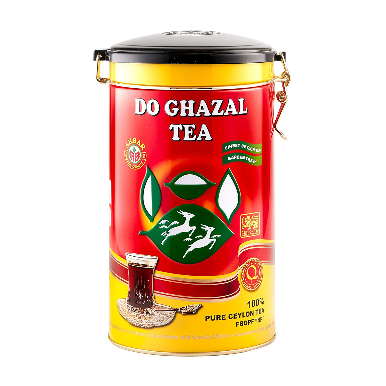 چای دو غزال ساده قوطی 400 گرمی سریلانکا