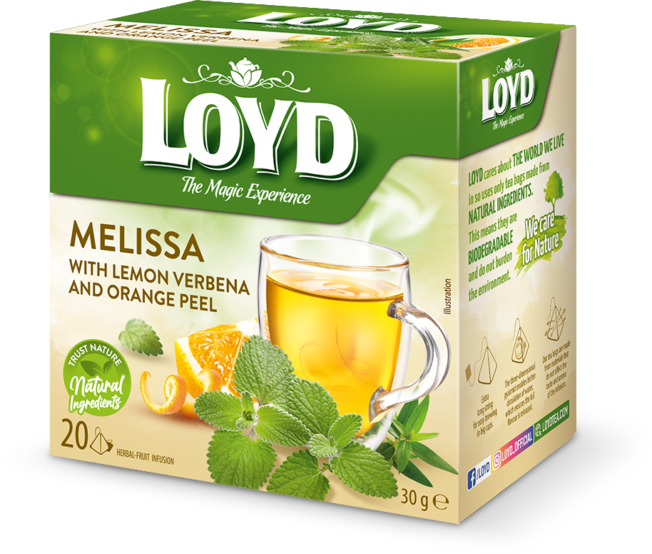 دمنوش ملیسا و لیمو ترش و پوست پرتقال 20 عددی LOYD