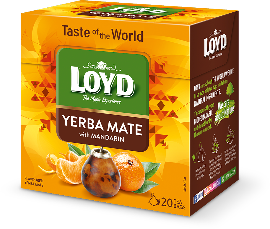 یربا ماته با طعم ماندارین 20 عددی LOYD
