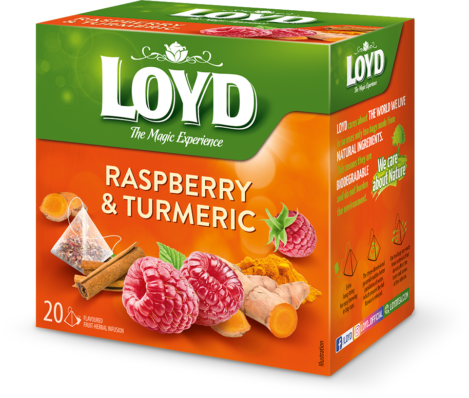 دمنوش تمشک و زرچوبه 20 عددی LOYD
