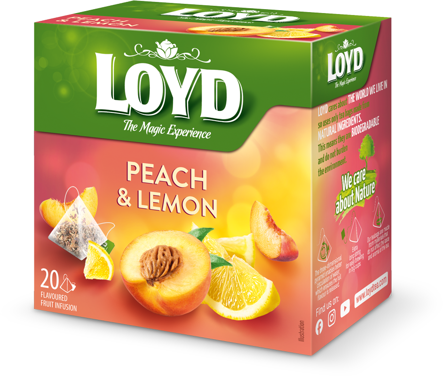 دمنوش هلو و لیمو 20 عددی LOYD