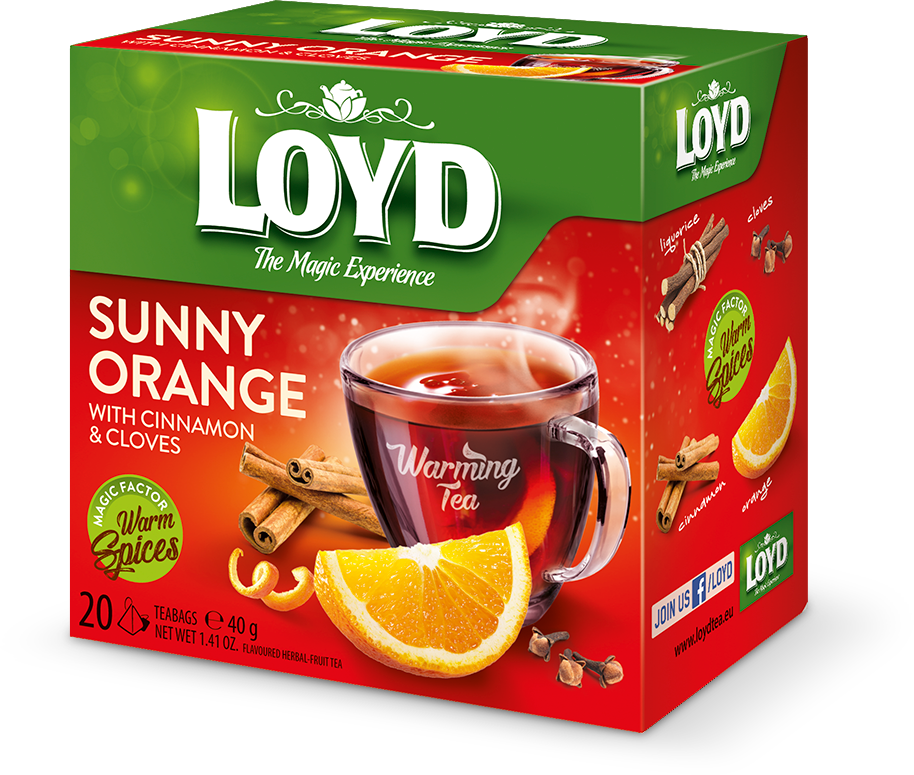 دمنوش پرتقال آفتابی با دارچین و میخک 20 عددی LOYD