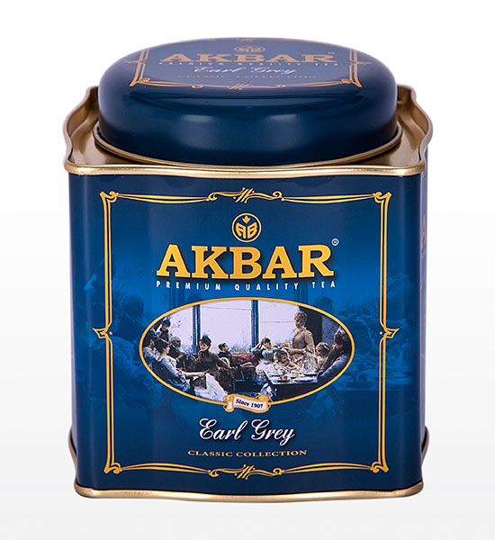 چای کلاسیک عطری اکبر فلزی 250 گرمی