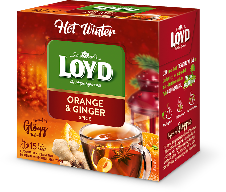 دمنوش پرتقال و زنجبیل 15 عددی LOYD