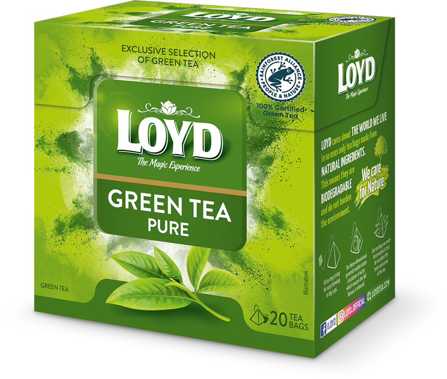 چای سبز خالص 20 عددی LOYD