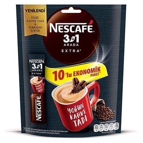 کافی میکس فوری 3 در 1 قهوه اکسترا نسکافه 10 تایی – NESCAFE