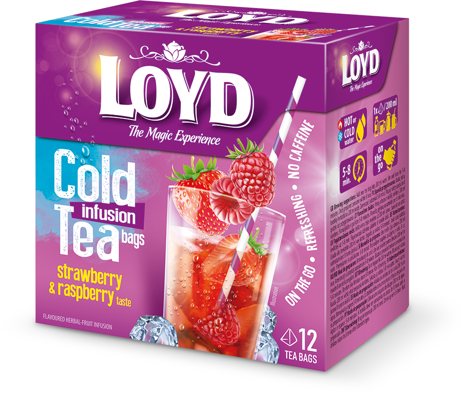 سردنوش توت فرنگی و تمشک 12 عددی LOYD